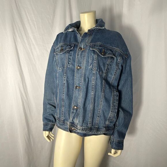 Vintage 1980s–90s Denim Gear Jean Jacket Made in Hong Kong — Size Large — Classi - Picture 1 of 11